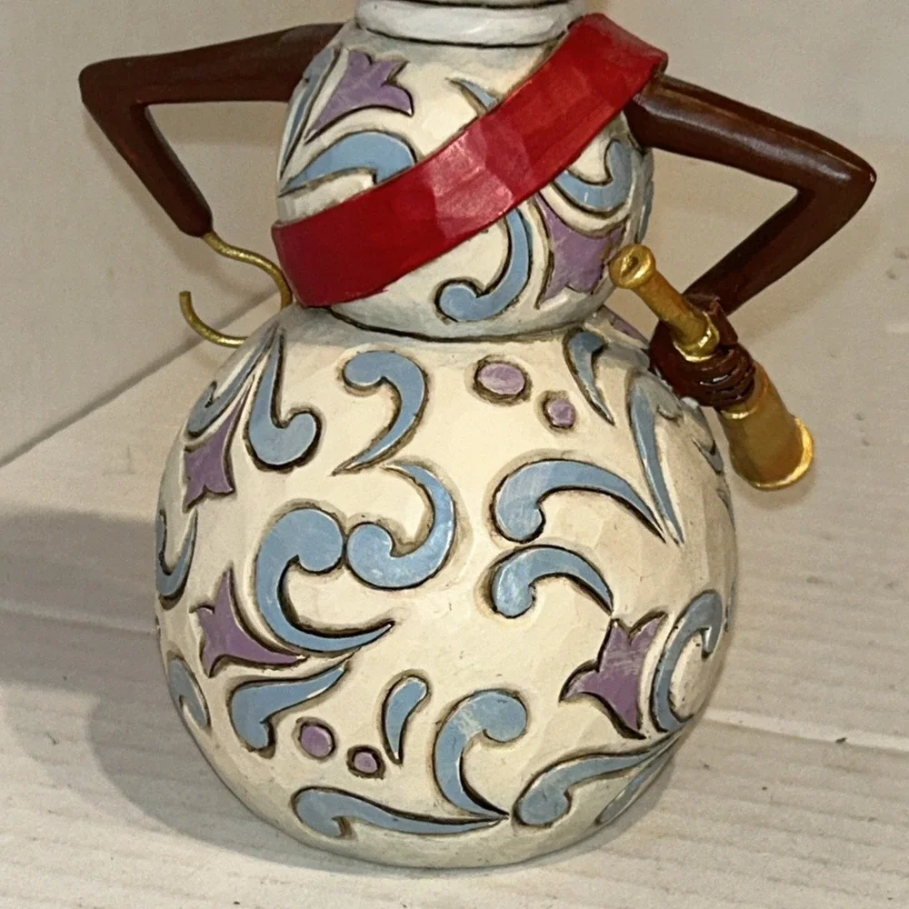 Jim Shore Disney Traditions Snowman - Peter‎ Pan Capt. Hook 4051971 DAMAGE